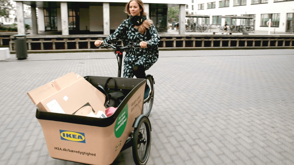 IKEA Aarhus udbyder med Freetrailer gratis el-ladcykler