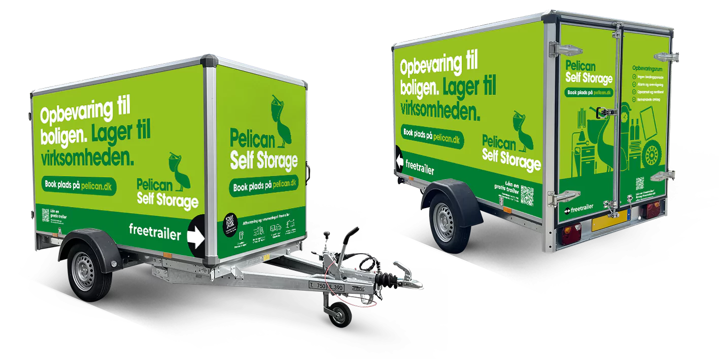 Lej en trailer hos Pelican Self Storage