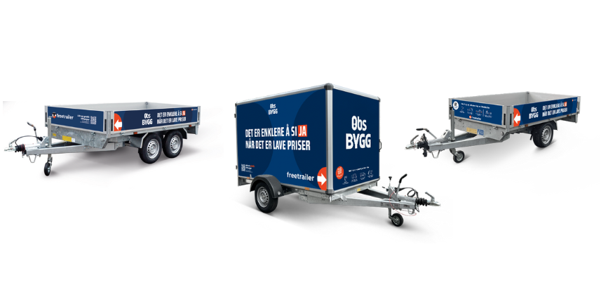 Lei tilhenger hos Obs BYGG