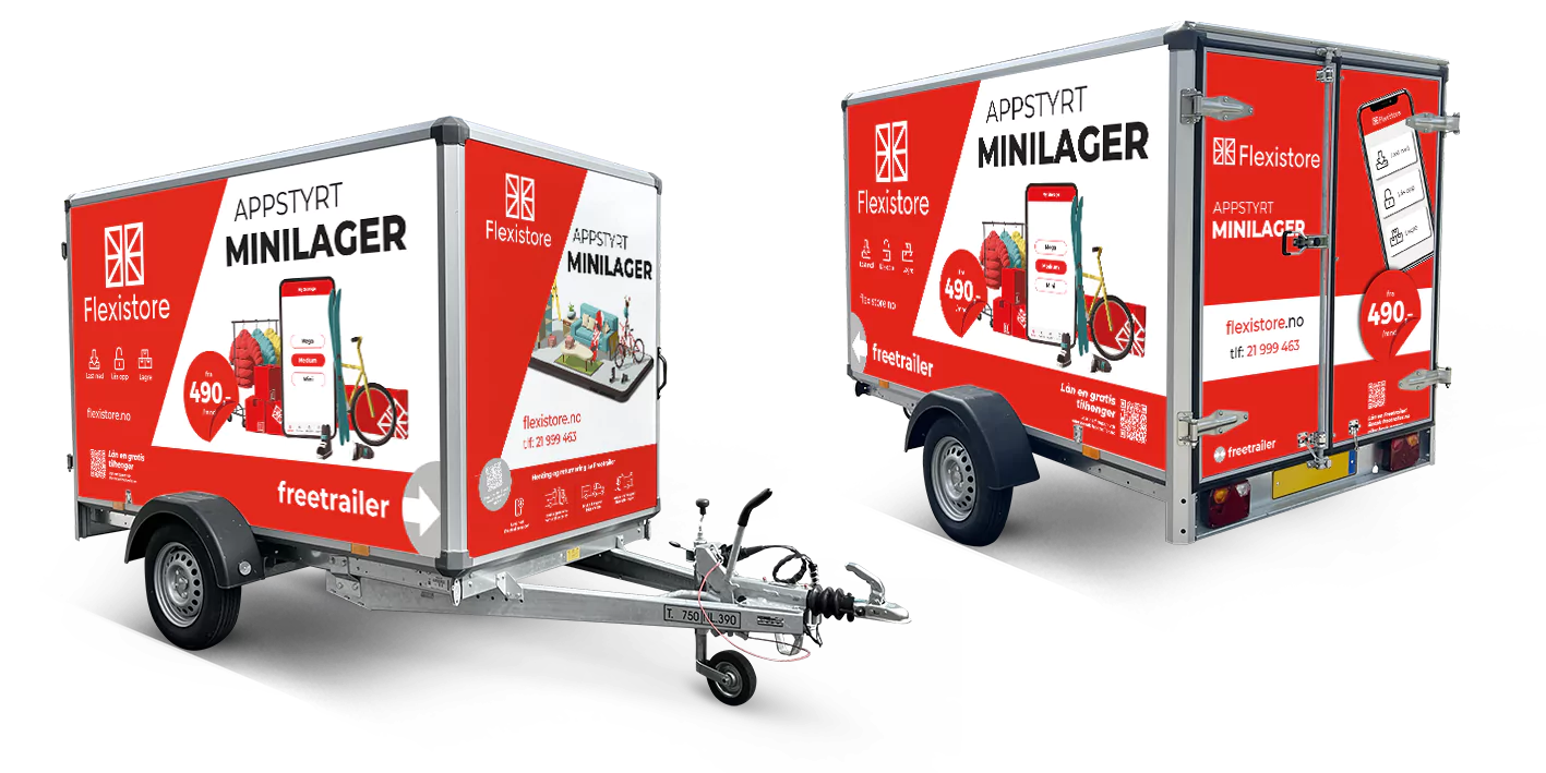 Lei tilhenger hos Flexistore