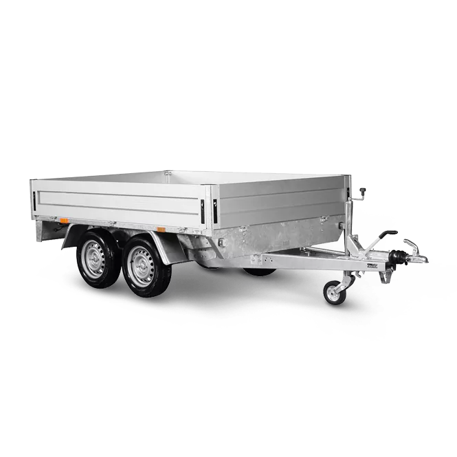 2-akslet åben trailer