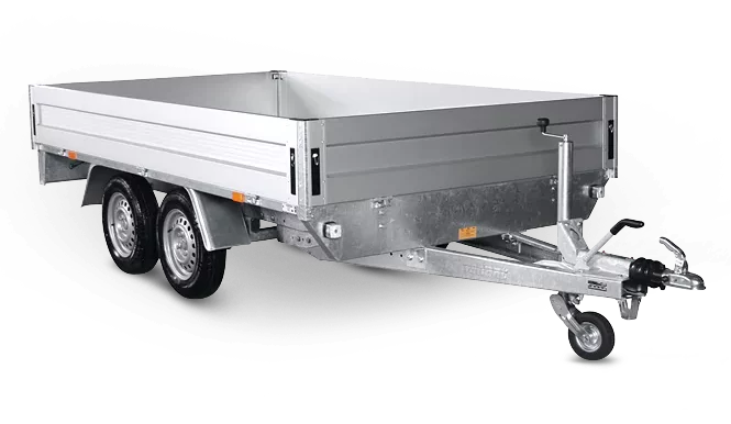 2-akslet åben trailer