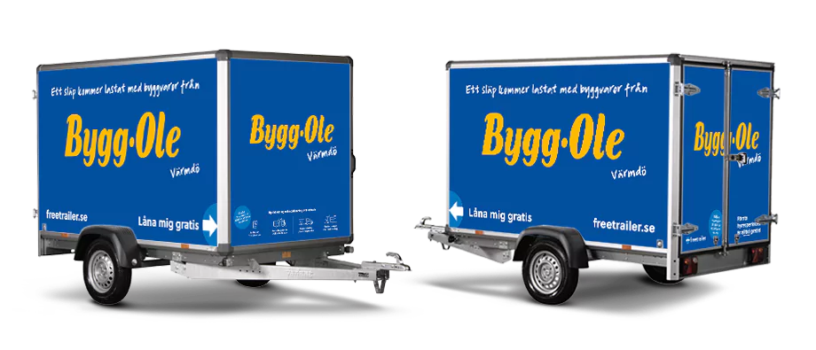Hyr släp hos Bygg Ole Värmdö