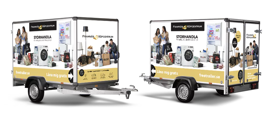 Hyr släp hos Framnäs Köpcentrum