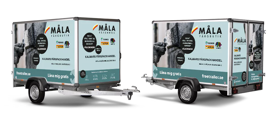 Hyr släp hos Måla Fargbutik