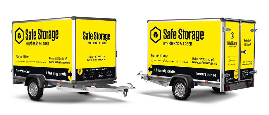 Hyr släp hos Safe Storage