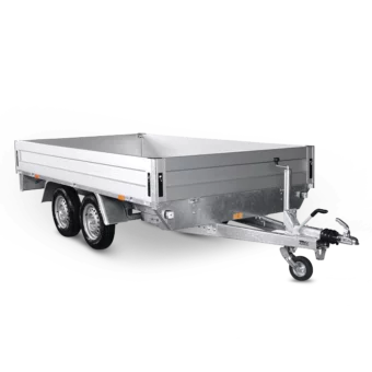 2-akslet åben trailer