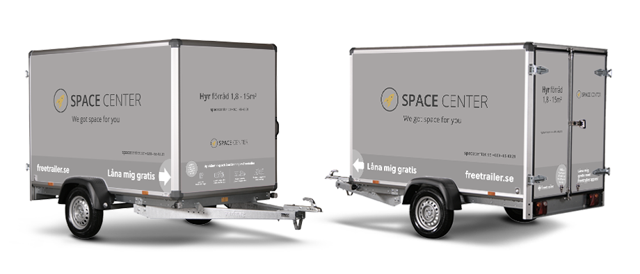 Hyr släp hos Space Center