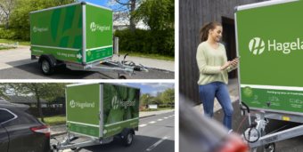 Lei tilhenger hos Hageland