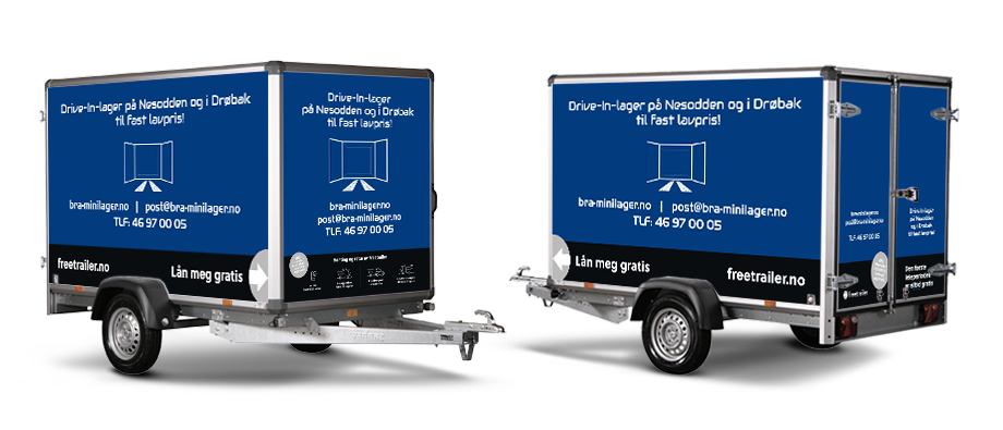 Lei tilhenger Bra Minilager