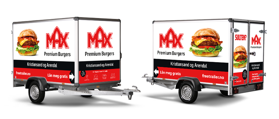 Lei tilhenger MAX Hamburger