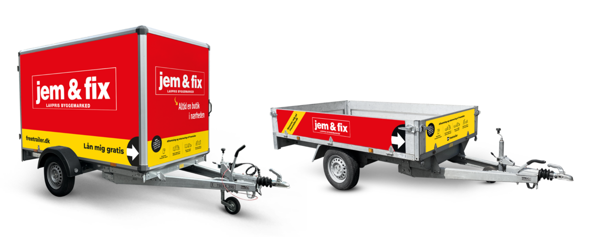 Lej en trailer hos jem & fix