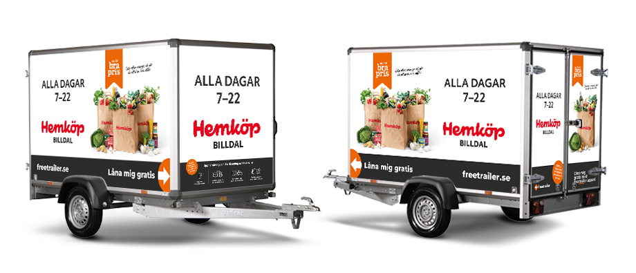 Hyr släp hos Hemköp