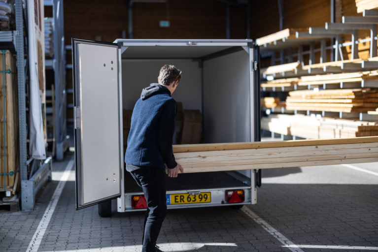 Mængde af brænde i din trailer