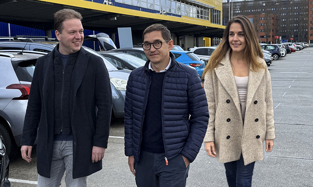 Foto: Christian Tepper, Sales Director Netherlands, Nicolai Frisch, CEO, Sara Lyngsøe, CMO, Freetrailer Group