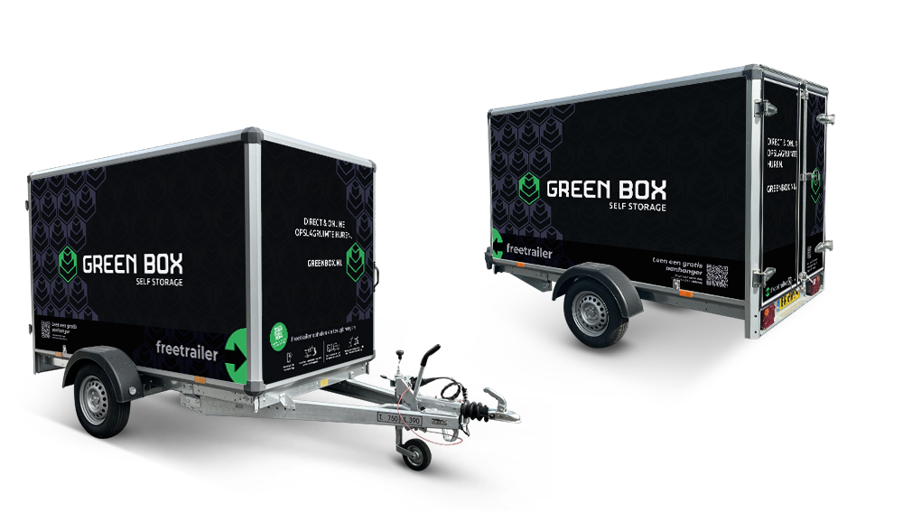 Huur een gratis aanhanger van Greenbox Self Storage