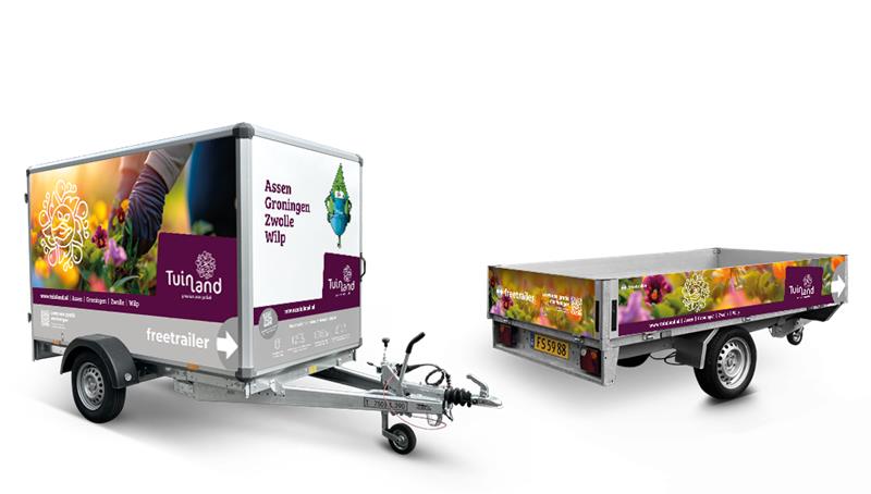 Huur een gratis aanhanger van Tuinland