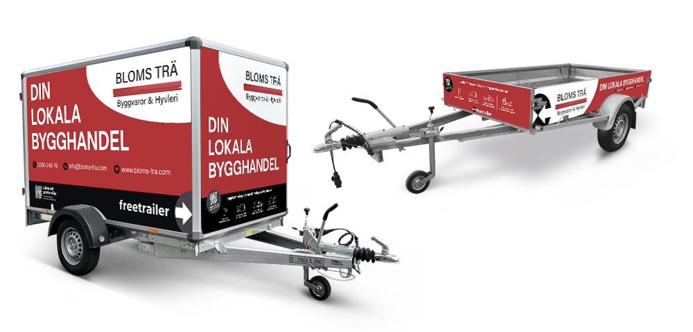 Hyr släp hos Bloms Trä