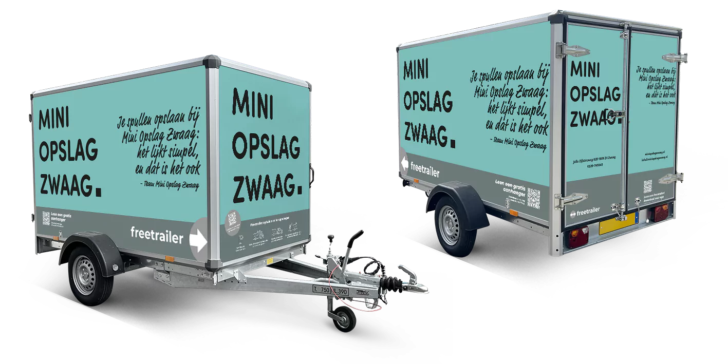 Gratis een boedelbak huren bij Mini Opslag Zwagg