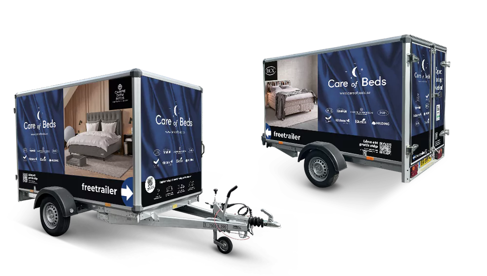 Hyr släp hos Care of Beds