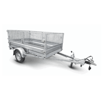 Släp med gallargrind