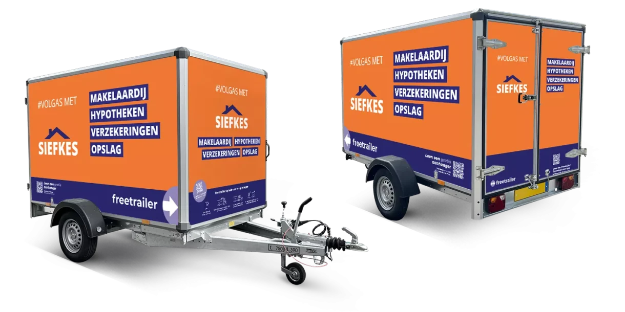 Huur een gratis aanhanger bij Siefkes Vastgoed