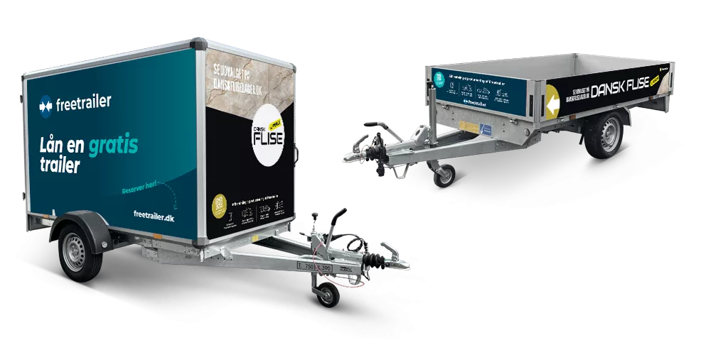 Lej en trailer hos Dansk Flise Lager 